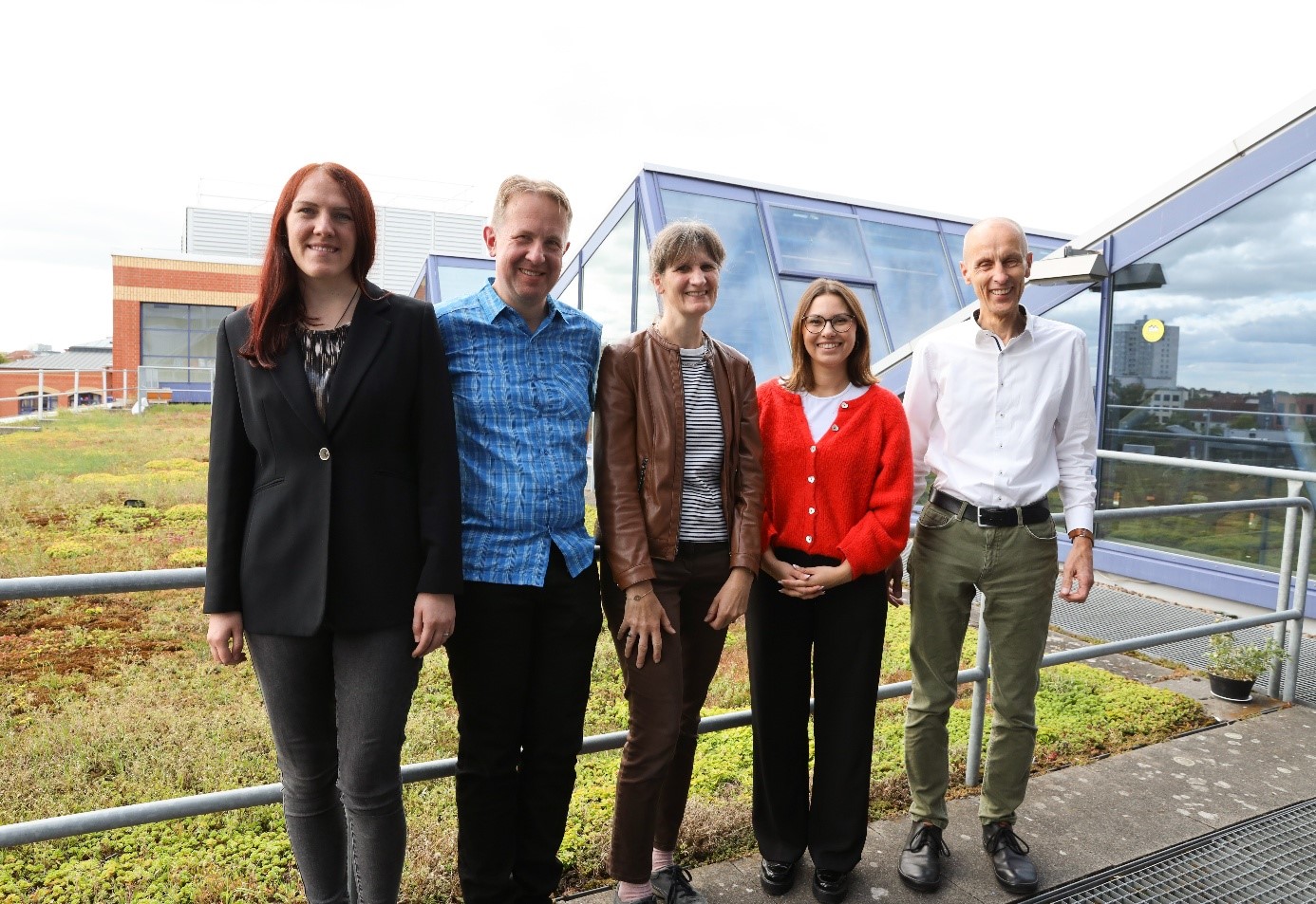 The HibeBB project team: Dr M. Jovic (ISL), R. Müller (ISL), U. Kühne (SMI), K. Hartmann (BAB), Prof. Dr.-Ing. U. Arens